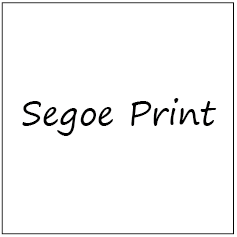 Segoe Print